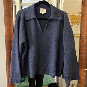 Reformation Sawyer Oversized Cashmere Polo